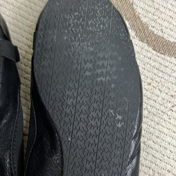 Michael Kors Black patent/ Leather Logo Bow Slip On Ballet Flats 7.5 - Picture 11 of 13